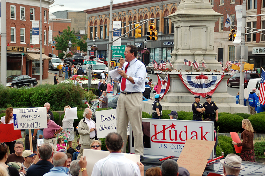 Congressman John Tierney is nowhere to be found as Bill Hudak and Citizens for Limited Taxation seek him for a spirited discussion