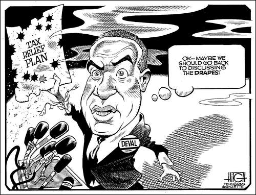 Editorial cartoon by David Hitch